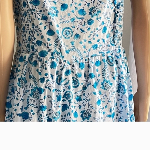 NWT Draper James Blue Floral Dress size Large - Picture 3 of 8